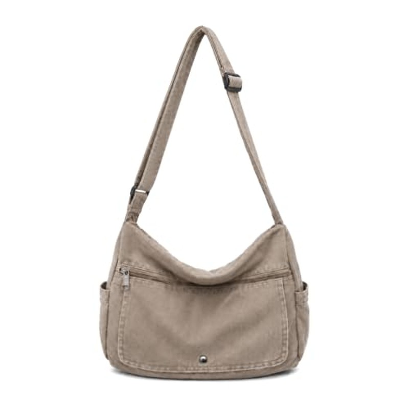 Canvas Multiple Pockets Messenger Bag Casual Satchel Crossbo