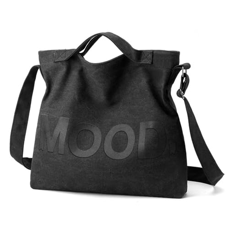 Canvas Tote Bag,Crossbody Shoulder Tote Bag for Women and Me