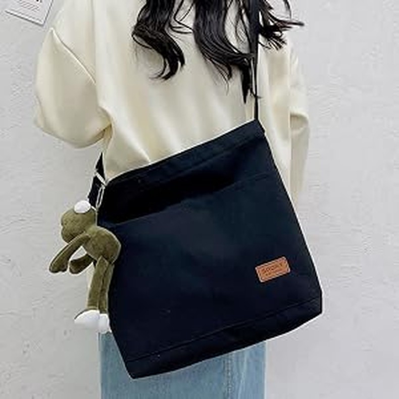 Canvas Tote Bag for Women - Crossbody, Shoulder, Travel & Beach Bag