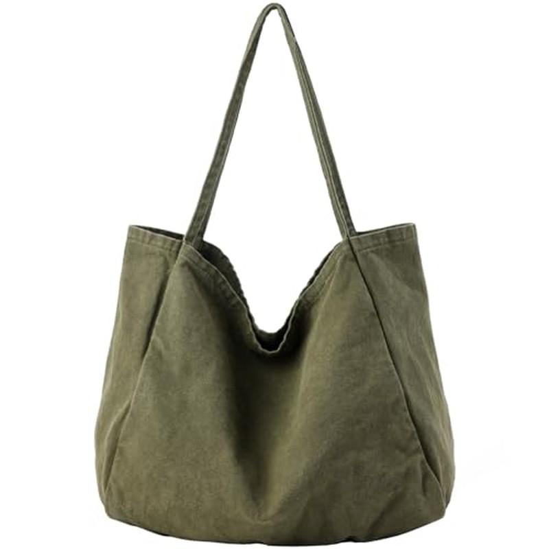 Canvas Tote Bag for Women Large Hobo Shoulder Bag for Work T