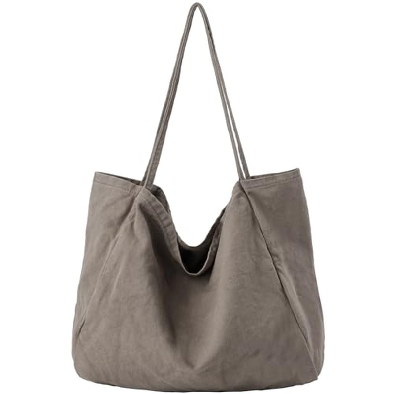 Canvas Tote Bag for Women Large Hobo Shoulder Bag for Work Travel Casual Message Bag Tote Purse hand
