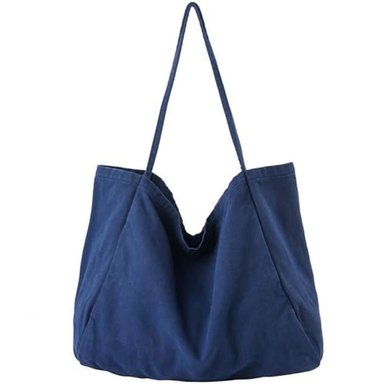 Canvas Tote Bag for Women Large Hobo Shoulder Bag for Work Travel Casual Message Bag Tote Purse hand