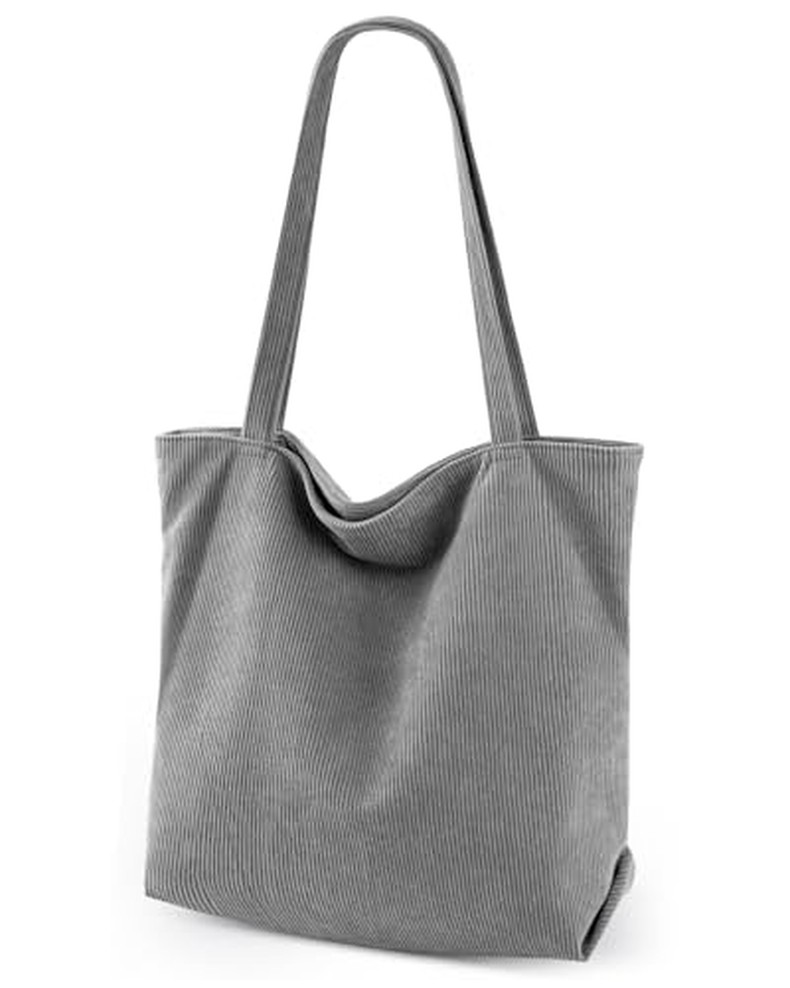 Corduroy Tote Bag for Women,Hobo HandBags with Zipper