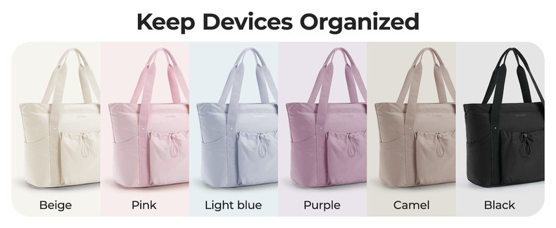 Foldable Tote Bag with Drawstring Bag, Tote Bag Shoulder Bag Top Handle Handbag for Travel,