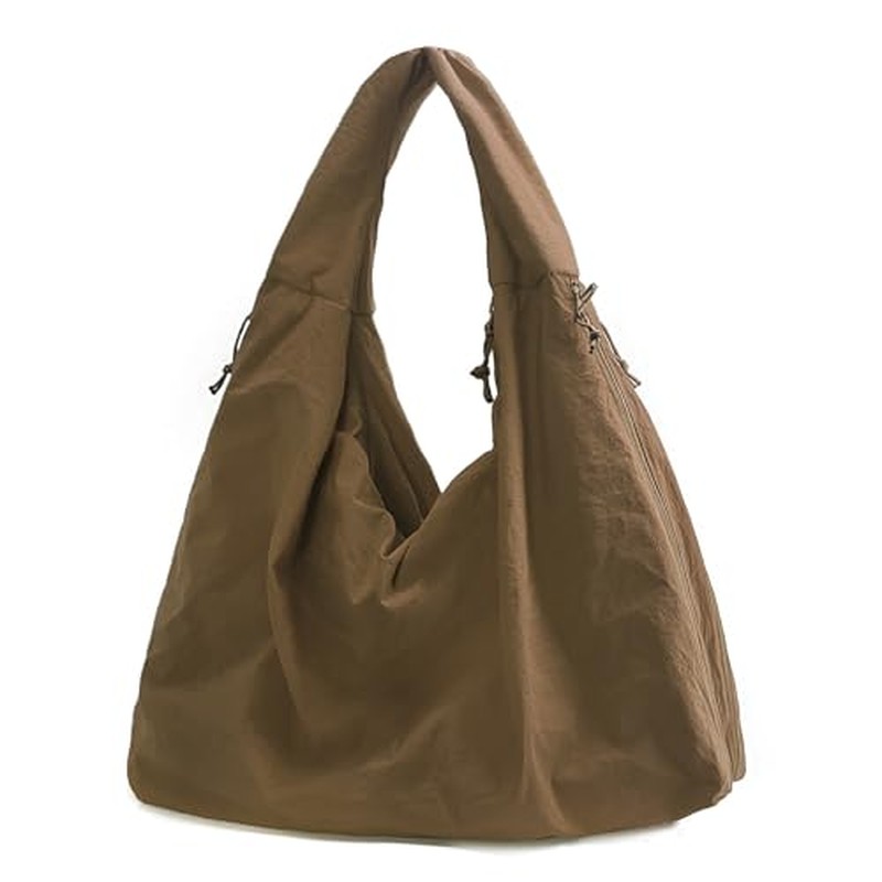 Large Nylon Hobo Bag Women Crescent Shoulder Bag Vintage Tote Bag Casual Shopper Handbag f