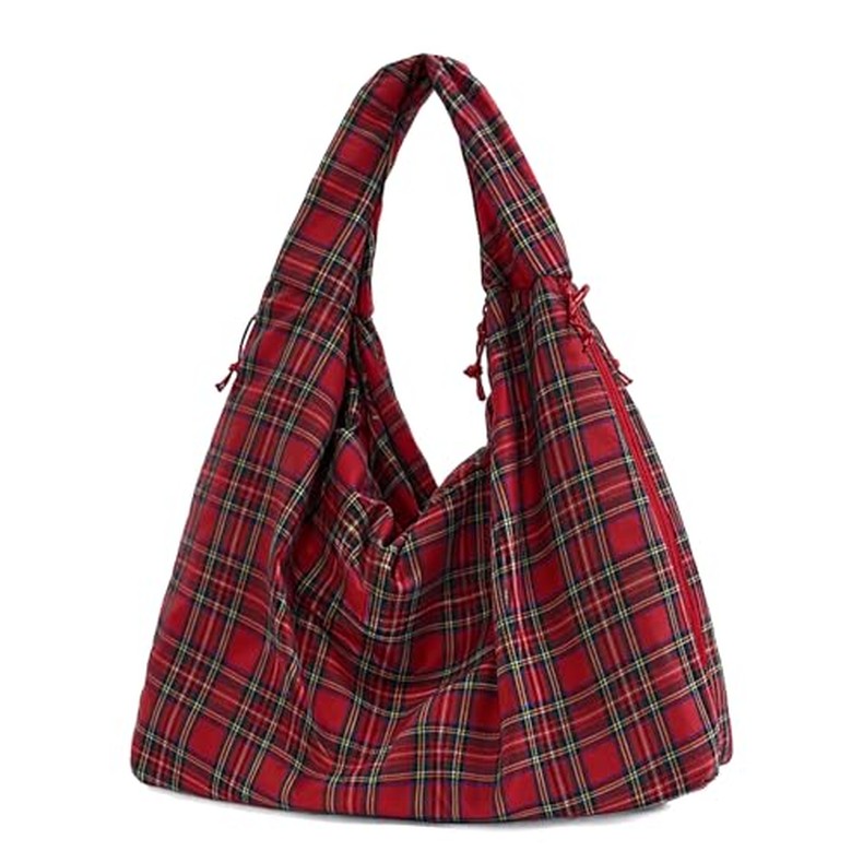 Large Nylon Hobo Bag Women Crescent Shoulder Bag Vintage Tote Bag Casual Shopper Handbag f