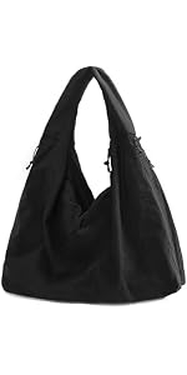 Large Nylon Hobo Bag Women Crescent Shoulder Bag Vintage Tote Bag Casual Shopper Handbag f