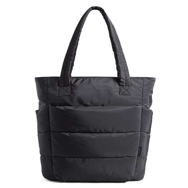 Puffy Tote Bag for Women, Lightweight Work Tote Handbag