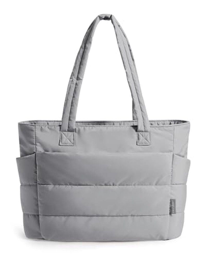 Puffy Tote Bag for Women, Lightweight Work Tote Handbag