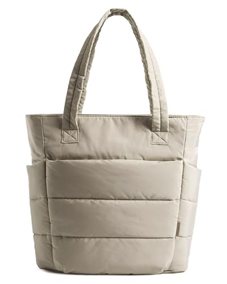 Puffy Tote Bag for Women, Lightweight Work Tote Handbag