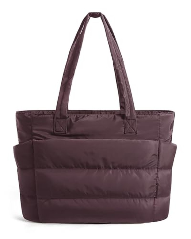 Puffy Tote Bag for Women, Lightweight Work Tote Handbag