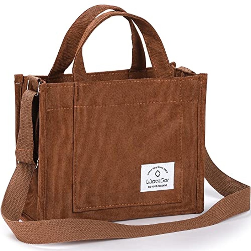 Tote Bag for Women, Corduroy Crossbody Bags Shoulder Handbag