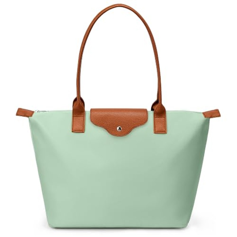 Tote Bag for Women Nylon Top-Handle Purse,Large Capacity Shoulder Hobo handBag with Zipper Le
