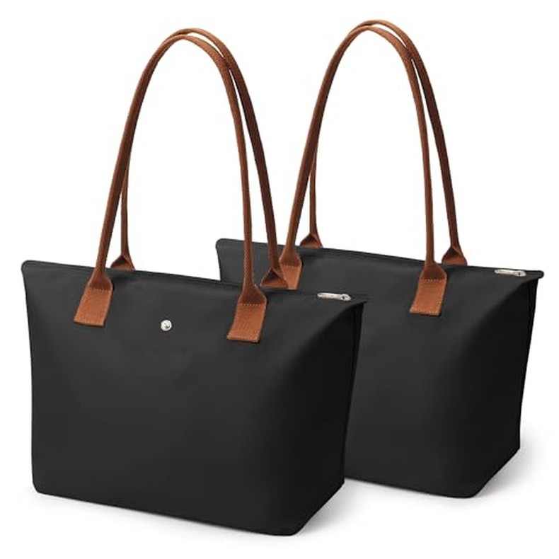 Tote Bag for Women Nylon Top-Handle Purse,Large Capacity Shoulder Hobo handBag with Zipper Le