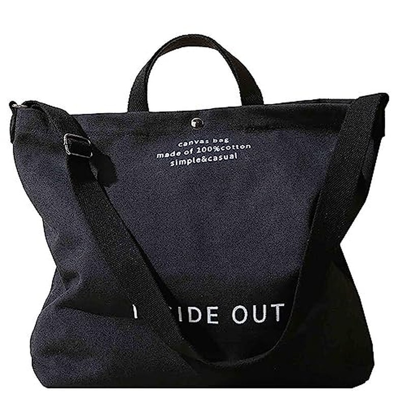 Women Canvas Tote Handbags Casual Shoulder Work Bag Crossbody Top Handle Bag Cross-body Handbags