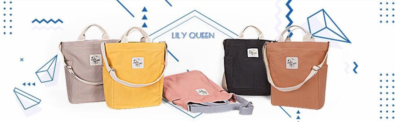Women Canvas Tote Handbags Casual Shoulder Work Bag Crossbody