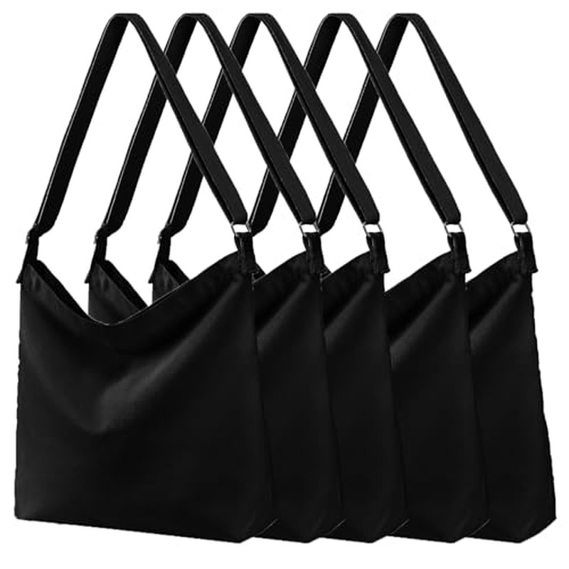 Women's blank large Size Canvas Crossbody Tote Handbags Shoulder Bag Hobo Casual Tote Diy-gifts