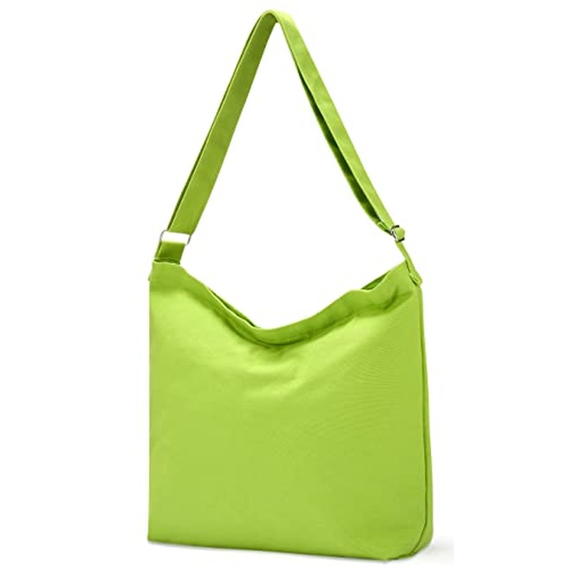 Women's blank large Size Canvas Crossbody Tote Handbags Shoulder Bag Hobo Casual Tote Diy-gifts