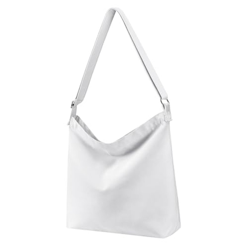 Women's blank large Size Canvas Crossbody Tote Handbags Shoulder Bag Hobo Casual Tote Diy-gifts