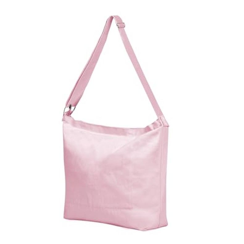 Women's blank large Size Canvas Crossbody Tote Handbags Shoulder Bag Hobo Casual Tote Diy-gifts (1)
